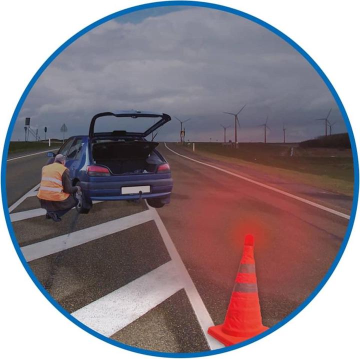 Produktbild ProPlus Sicherheitskegel faltbar LEDBeleuchtung