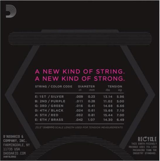 Produktbild D'Addario Daddario NYXL0942 Nickel Wound E-Gitarre Saiten Super Light 9-42 (42 x, E-Gitarre)