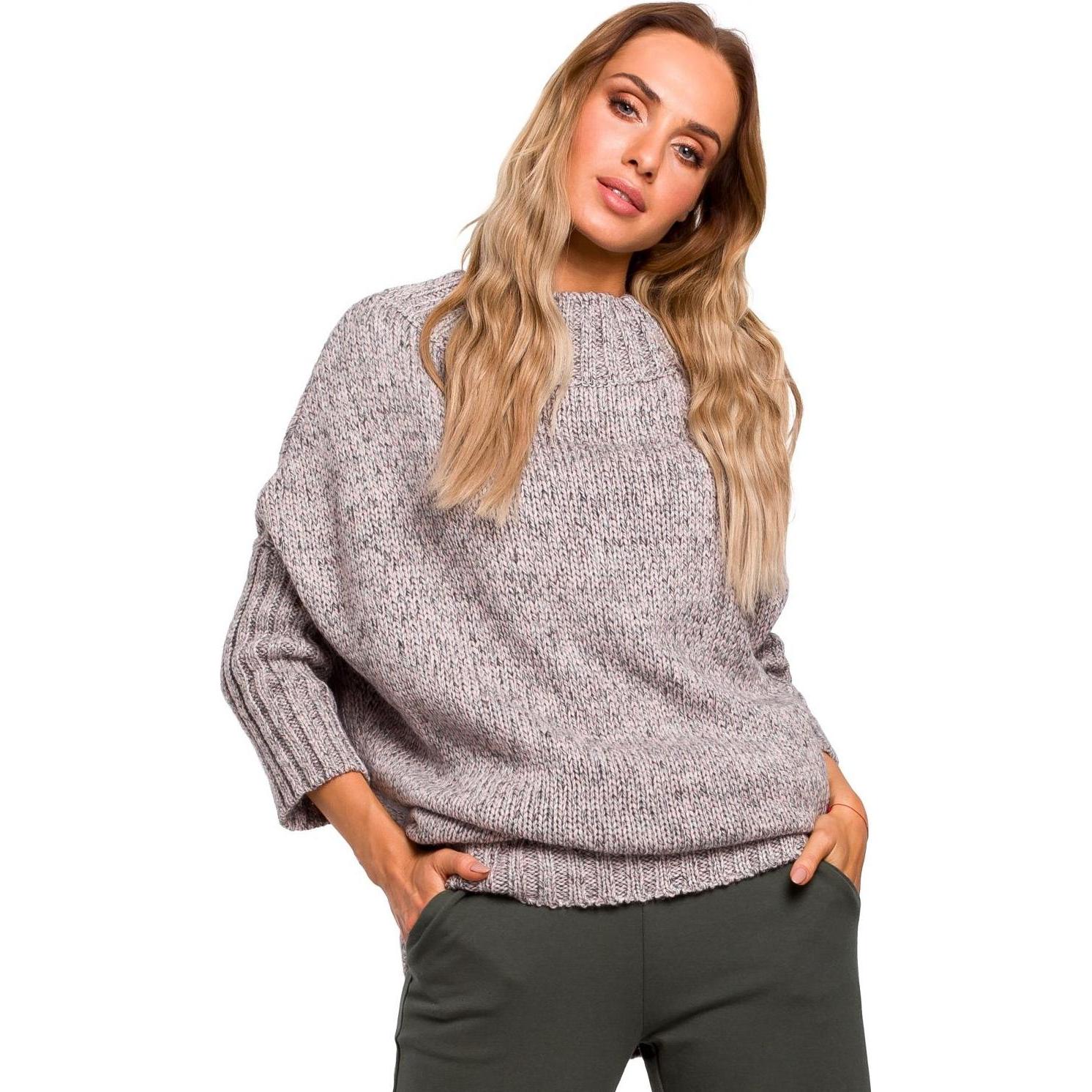Made of Emotion, Damen, Pullover, Pullover model, Grau, (S, M)