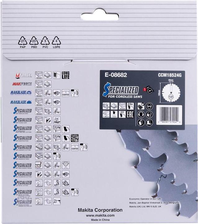 Produktbild Makita EFFICUT Sägeblatt E-08682