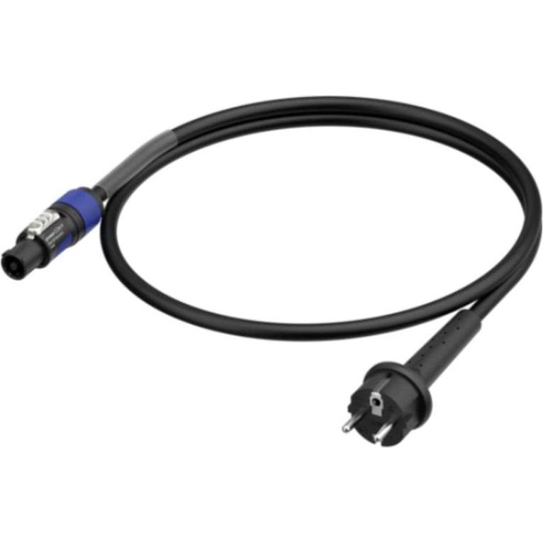 Neutrik 1036420 Strom Anschlusskabel Schwarz 1.5 m (1.50 m), Stromkabel