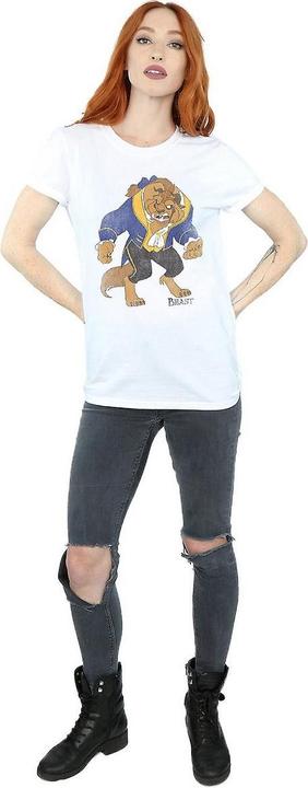 Actual product image Beauty And The Beast Womens/Ladies Classic Cotton Boyfriend T-Shirt (3XL)