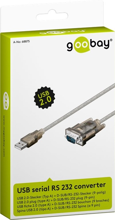 Produktbild Goobay USB seriell RS232 Konverter (1.50 m)