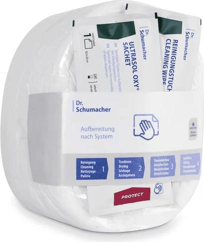 Dr. Schumacher Disinfectant wipes ECO Wipes compact Pack of 6 rolls of 120 wipes each, 17.5 x 36 (1 x 120 pcs.)