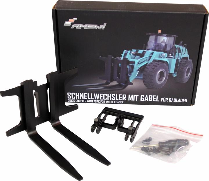 Produktbild Amewi 8 Schnellwechsler mit Gabel fuer Radlader-Modelle G48XE