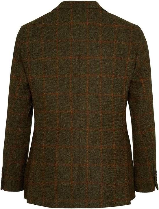 Actual product image Hackett Herringbone Tweed Jacket with Orange Windowpane Check and Tailored Fit (48)