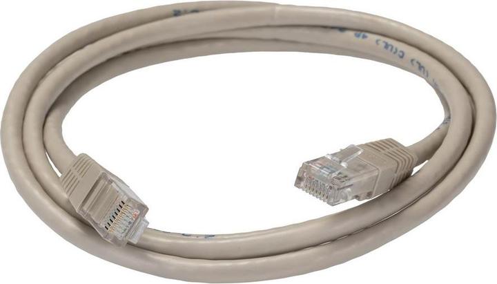 Actual product image RS PRO Ethernet cable Cat.6, 1.5m, grey patch cable, A RJ45 UTP plug, B RJ45, PVC (0.16 m)