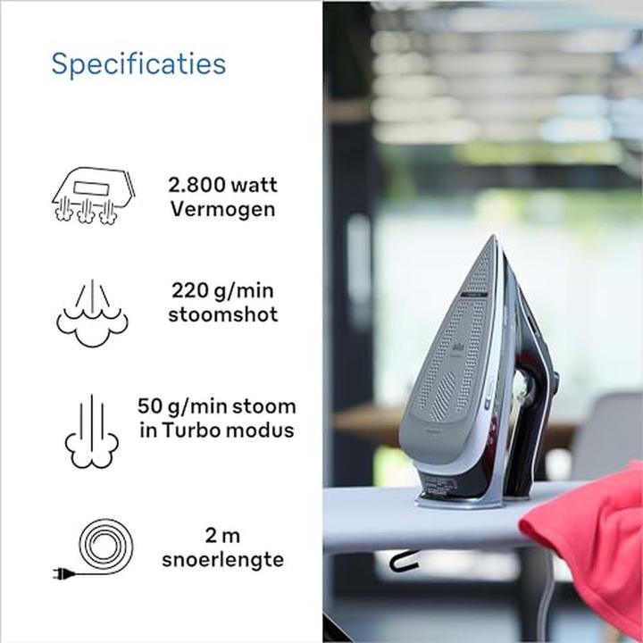 Produktbild Braun Household TexStyle 5 Dampfbuegeleisen SI 5188 BK Schwarz Single (2800 W, 220 g/min)