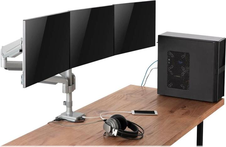 Produktbild Eaton Triple-Display Flex-Arm Desktop Clamp for 17inch to 30inch Flat-Screen Displays - US (Tisch, 30", 7 kg)