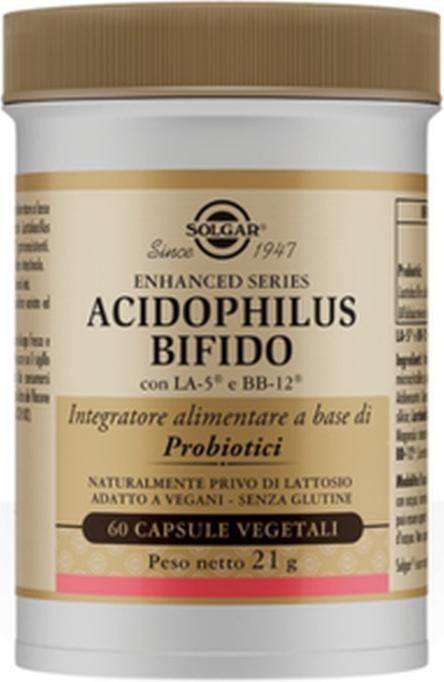 Actual product image Solgar Lacto Bifidophilus (new) Caps (60 Piece, Capsules, 71 g)