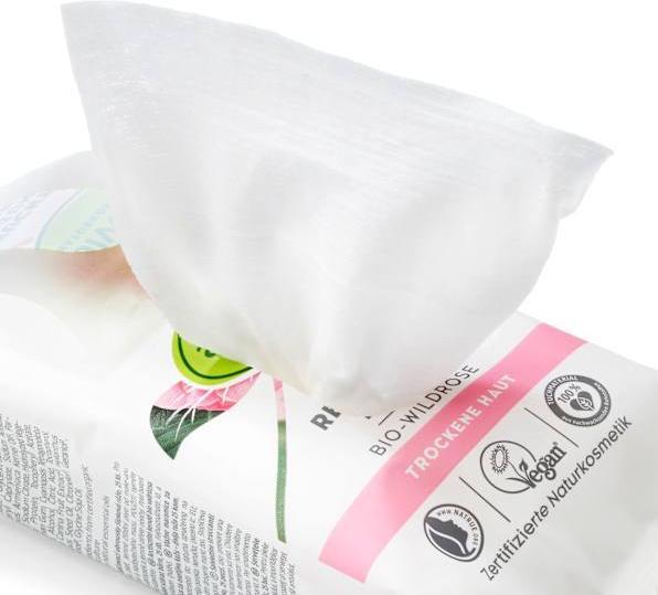 Produktbild dm alverde Reinigungstücher Bio-Wildrose (Reinigungstücher Gesicht)