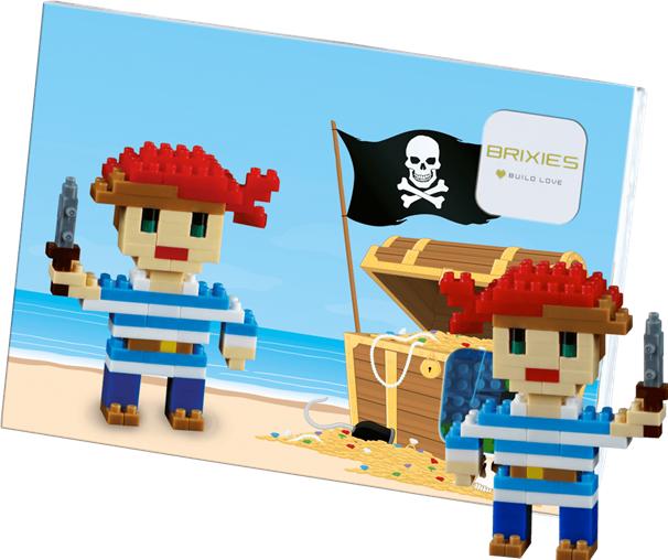 Actual product image Brixies Postcard pirate
