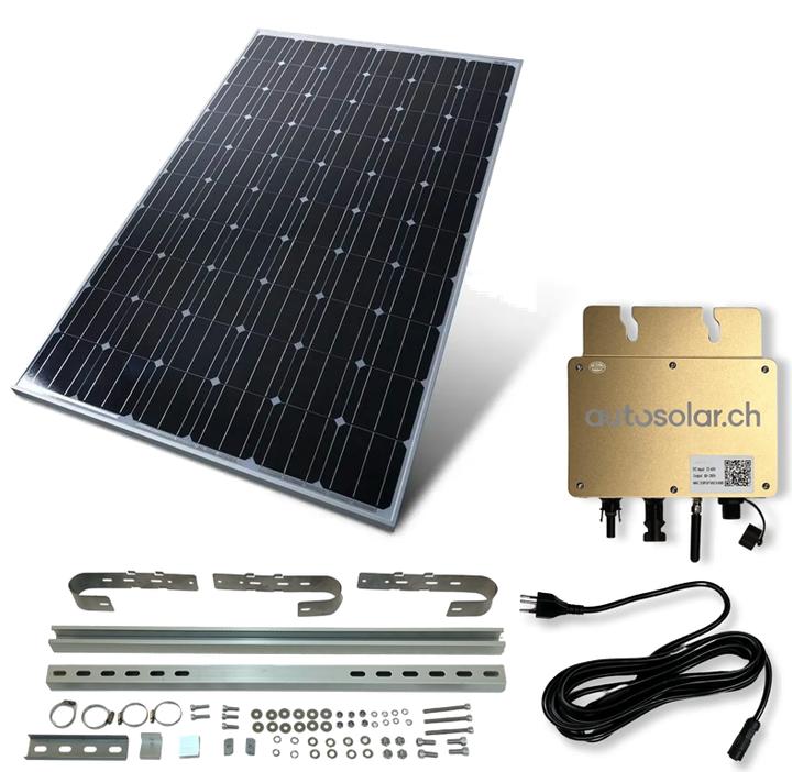 Actual product image Autosolar 335W Solar Power Plant for Balcony - Plug & Play Solar System with APP (335 W)
