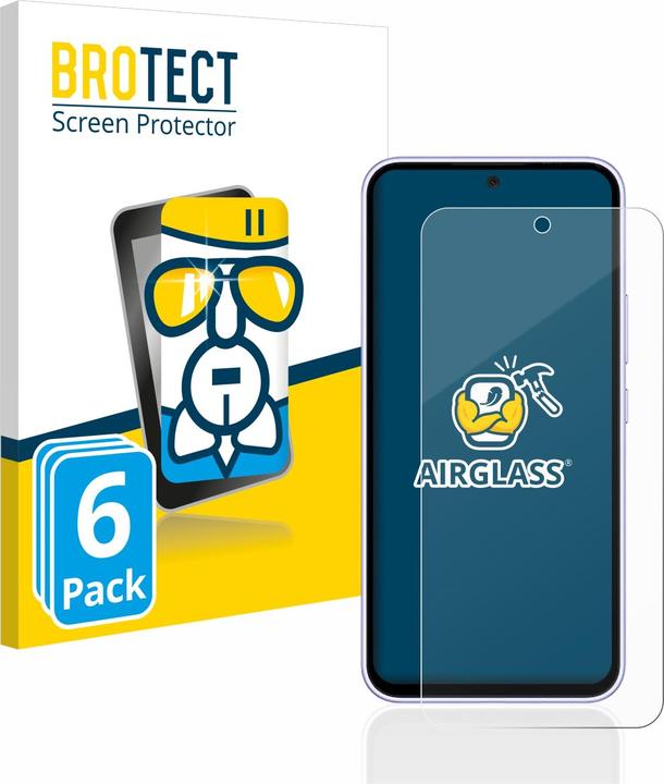 Produktbild BROTECT AirGlass Panzerglasfolie (6 Stk., Samsung Galaxy A54 5G)