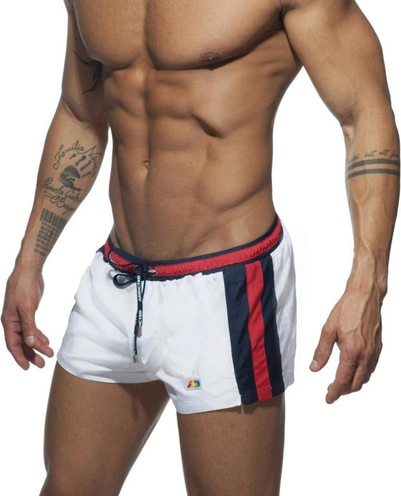 Actual product image Addicted Stripes Basic Swim Short white (XXL)