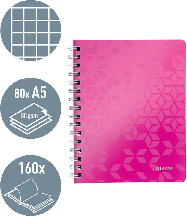 Actual product image Leitz Wow (A5, Checked, Soft cover)