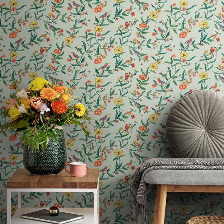 Produktbild Cath Kidston Tapete Vögel (53 x 1000 cm)