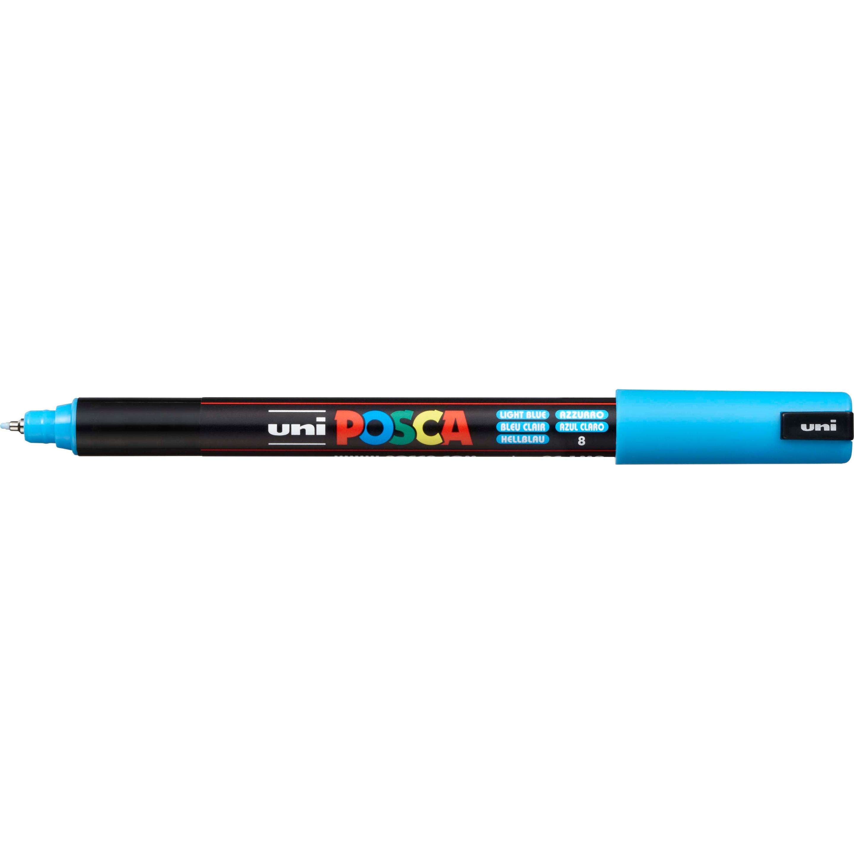 6x Posca, Marker, Marker PC-1MR Fineliner (Blau, 0.70 mm, 1 x)