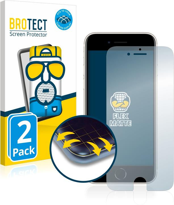 Produktbild BROTECT Full-Cover Displayschutz Matt (2 Stück, Apple iPhone SE (3rd Gen))