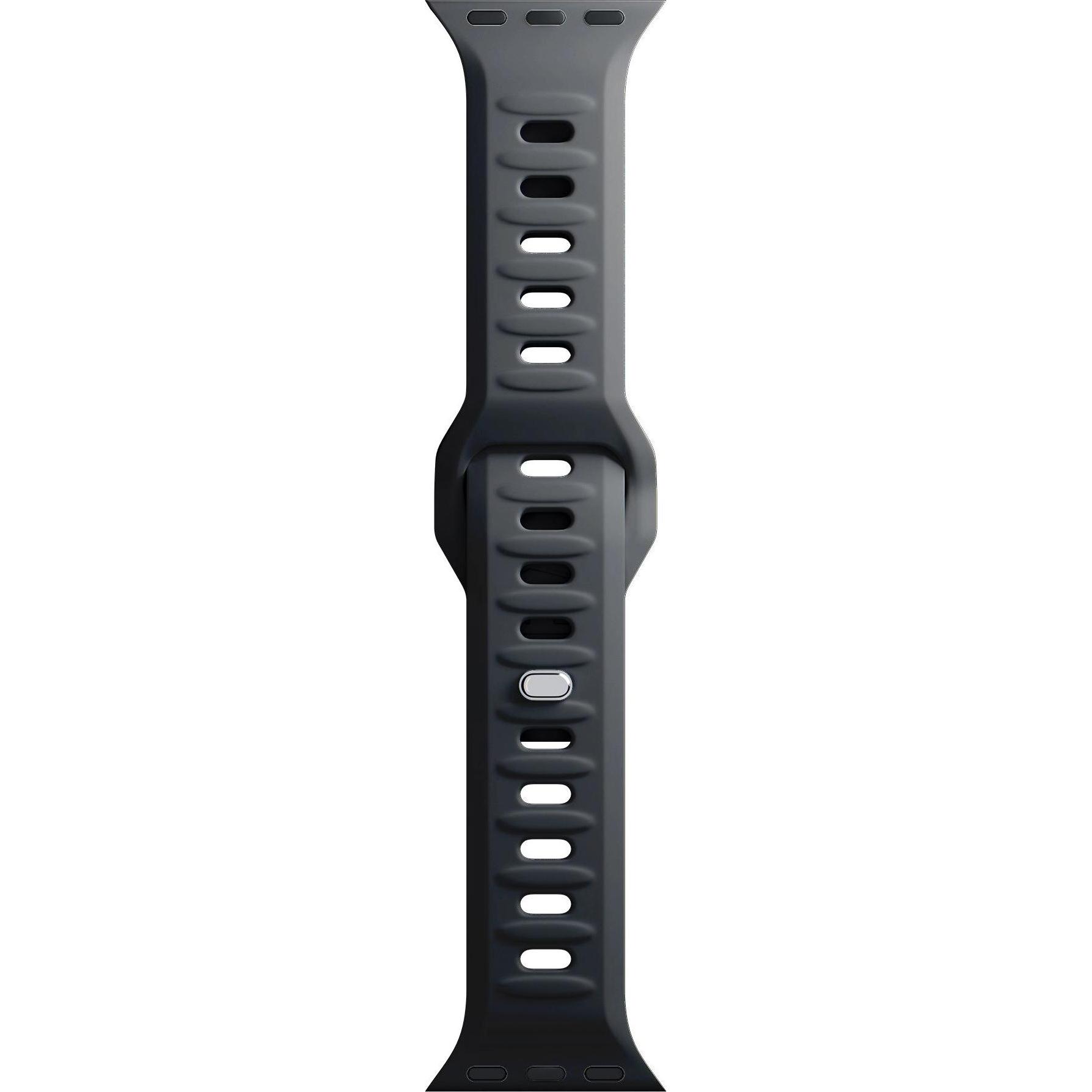 3MK Silicone Watch Strap czarny/black dla Apple Watch 38/40/41mm (Edelstahl, Silikon, 3, 4, 9, Ultra), Uhrenarmband, Sch...