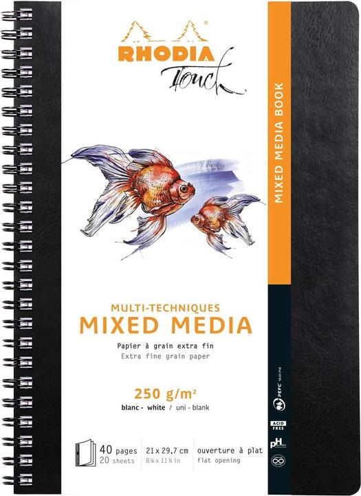 Actual product image Rhodia Touch Mixed Media Book (A4, Hardcover)
