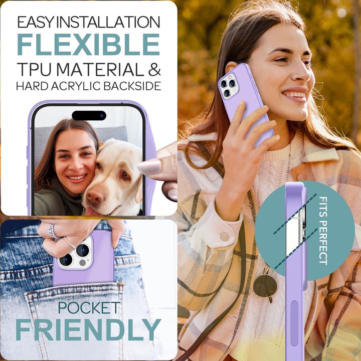 Actual product image Nalia Matte hybrid cover semi-transparent (Apple iPhone 16 Pro Max)