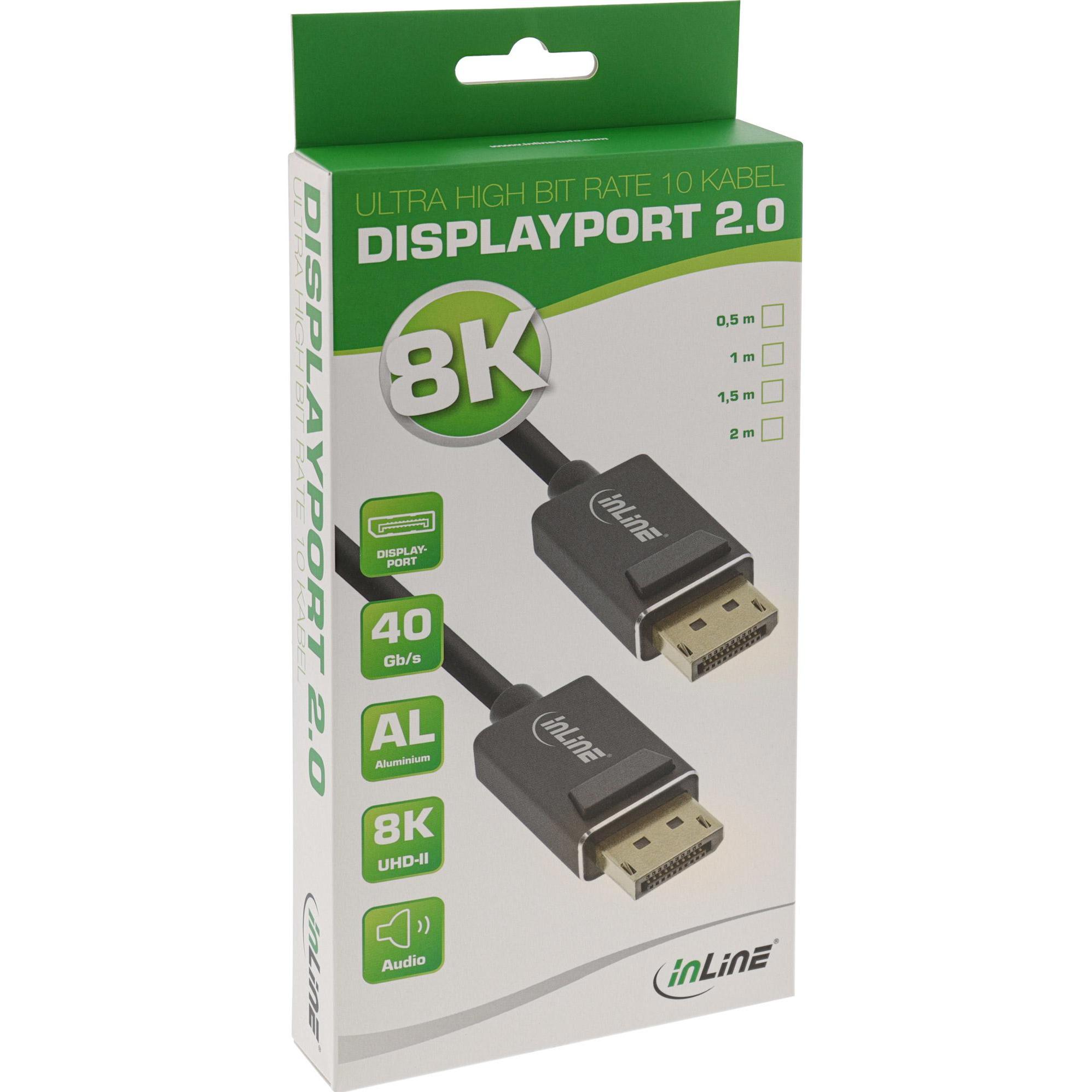 Thumbnail - InLine Kabel DisplayPort - DisplayPort 3m schwarz (15403P) (3 m, DisplayPort), Video Kabel