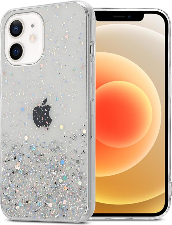 Actual product image Cadorabo Bumper TPU funkelnder Glitter (Apple iPhone 12 mini)