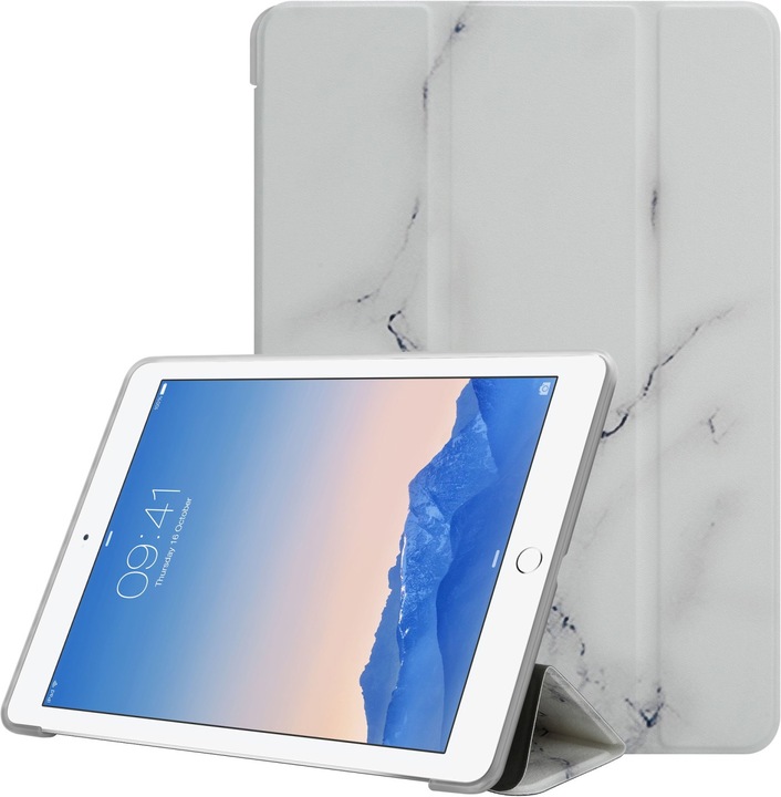 Actual product image Cadorabo Tablet Case Book Tablet Bunter Marmor (3, 4, IPad 2)