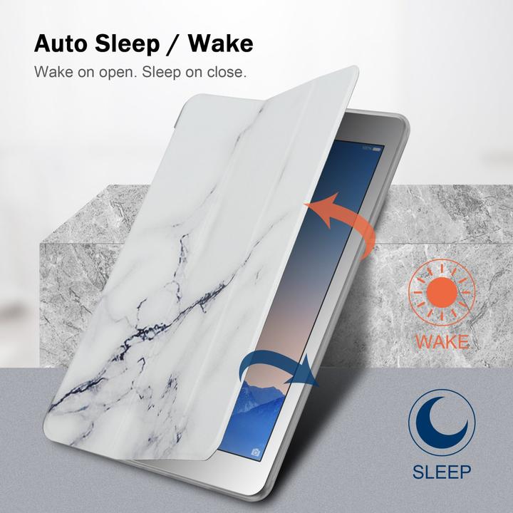 Actual product image Cadorabo Tablet Case Book Tablet Bunter Marmor (3, 4, IPad 2)