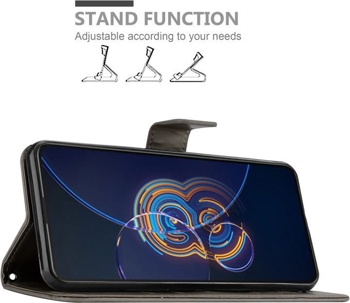 Actual product image Cadorabo Case Flower Book (Asus Zenfone 8 Flip)