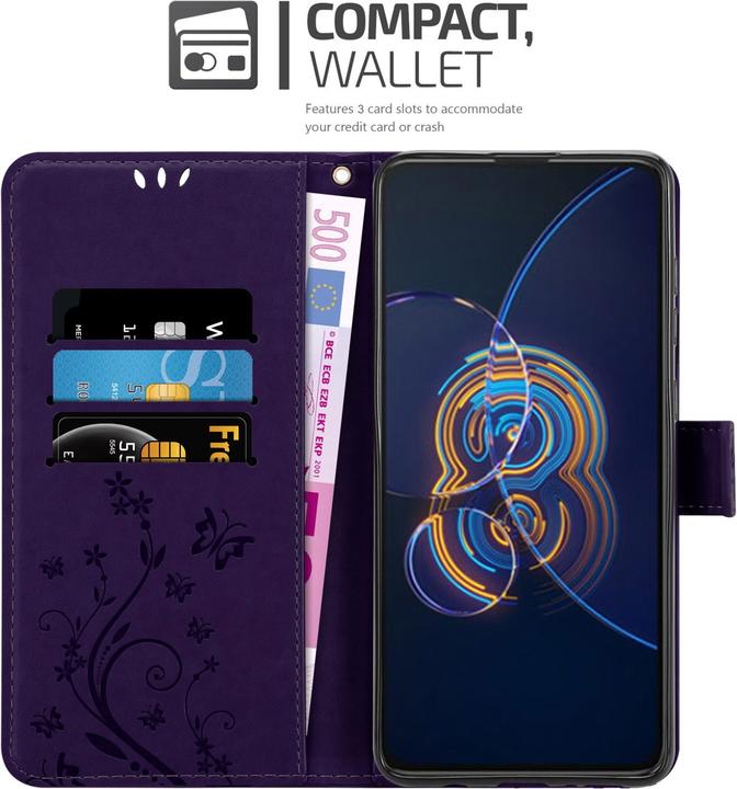 Image du produit Cadorabo Housse Flower Book (Asus Zenfone 8 Flip)