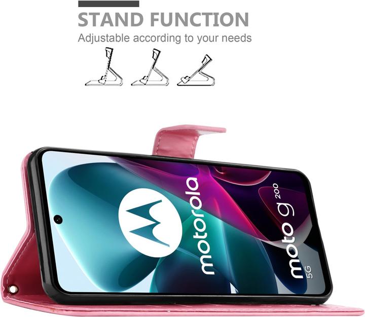 Immagine prodotto Cadorabo Custodia Flower Book (Motorola Moto G200 5G)