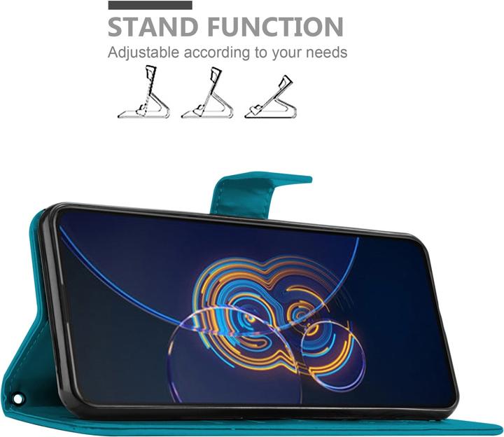 Actual product image Cadorabo Case Flower Book (Asus Zenfone 8 Flip)