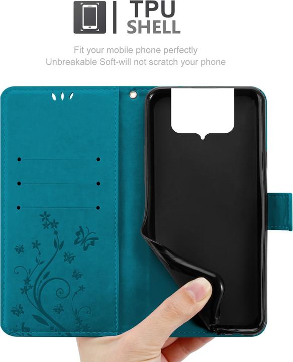 Actual product image Cadorabo Case Flower Book (Asus Zenfone 8 Flip)