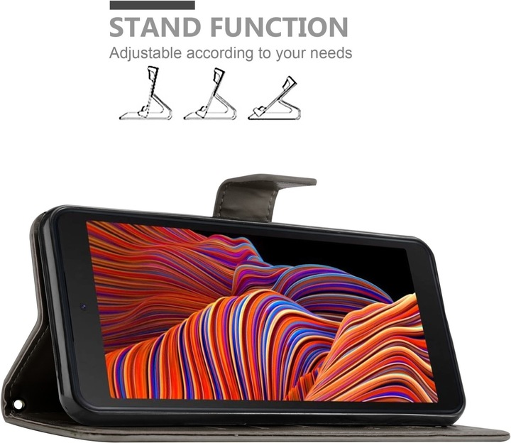 Actual product image Cadorabo Case Flower Book (Samsung Galaxy Xcover 5)