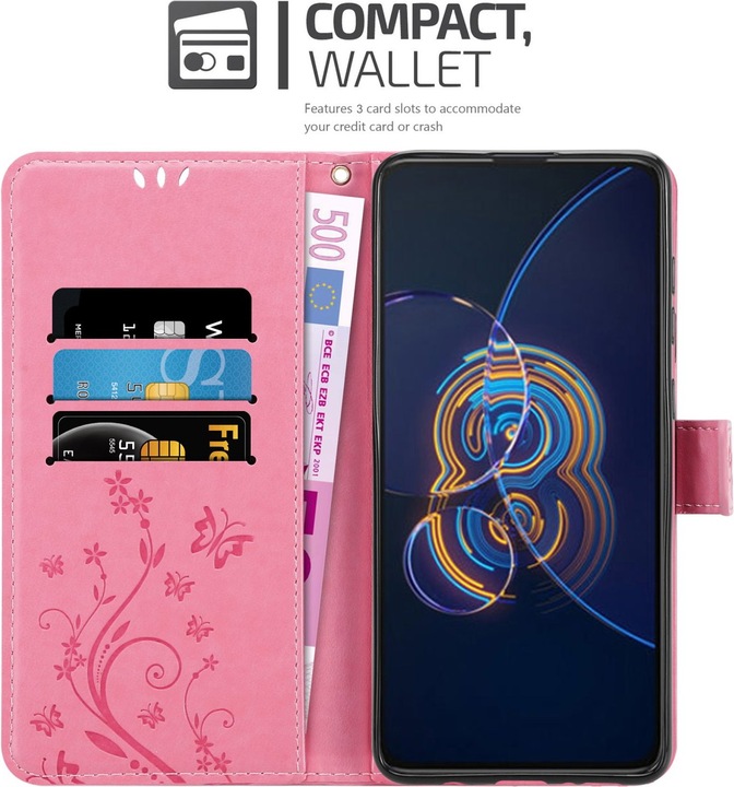 Actual product image Cadorabo Case Flower Book (Asus Zenfone 8 Flip)