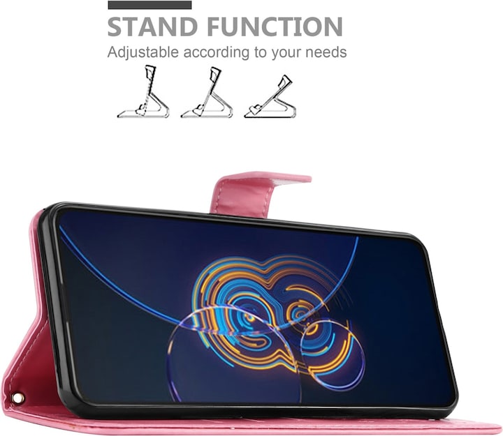 Actual product image Cadorabo Case Flower Book (Asus Zenfone 8 Flip)