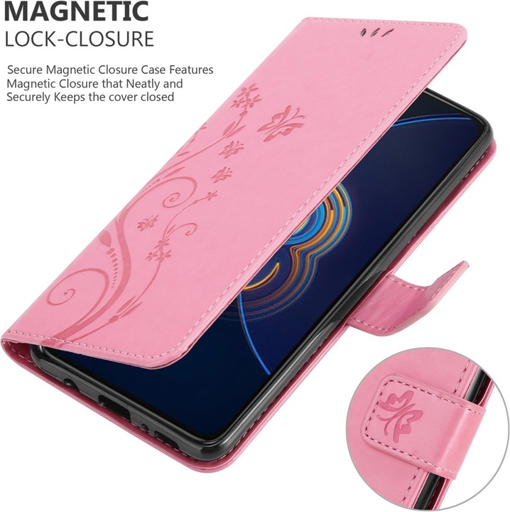 Actual product image Cadorabo Case Flower Book (Asus Zenfone 8 Flip)