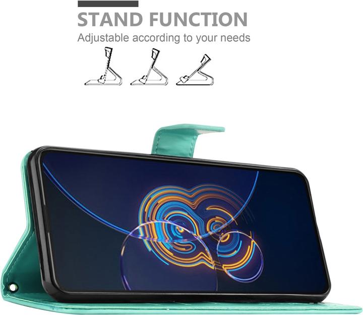 Produktbild Cadorabo Flower Book Hülle (Asus Zenfone 8 Flip)