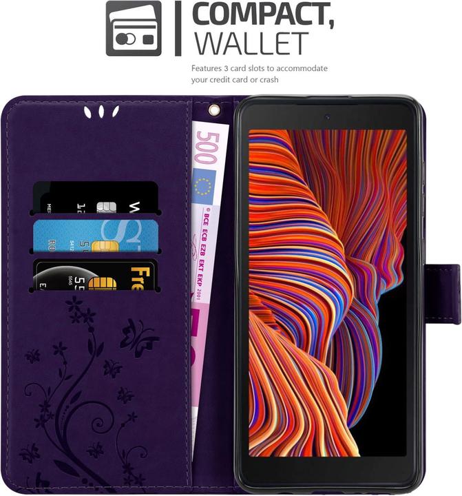 Produktbild Cadorabo Flower Book Hülle (Samsung Galaxy Xcover 5)