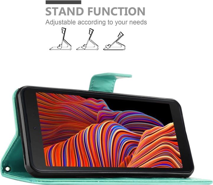 Produktbild Cadorabo Flower Book Hülle (Samsung Galaxy Xcover 5)