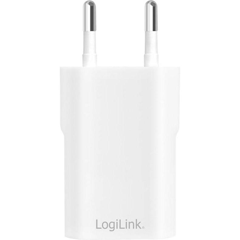 Thumbnail - LogiLink USB-Steckdosenadapter (5 W), USB Ladegerät, Weiss
