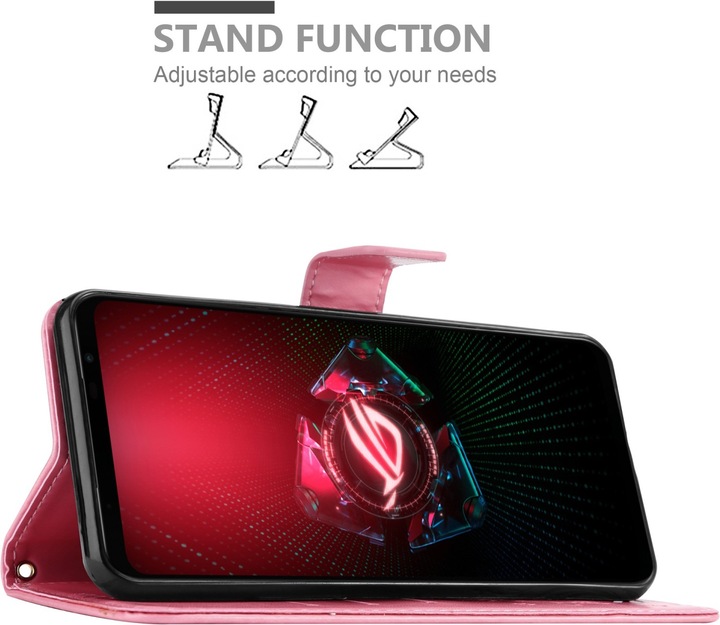 Actual product image Cadorabo Case Flower Book (Asus ROG Phone 5)