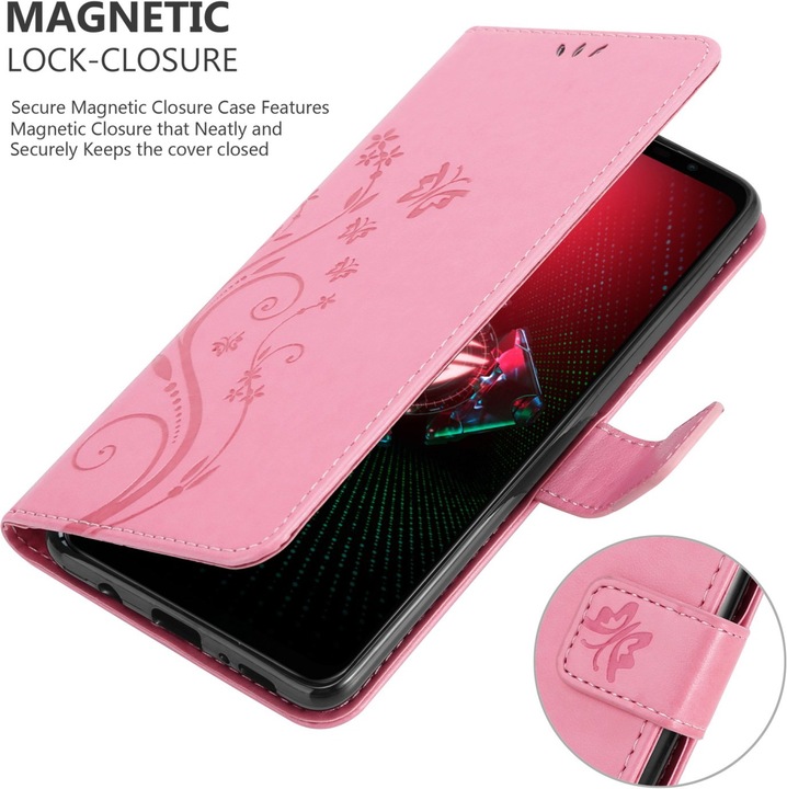 Actual product image Cadorabo Case Flower Book (Asus ROG Phone 5)