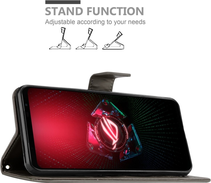Actual product image Cadorabo Case Flower Book (Asus ROG Phone 5)