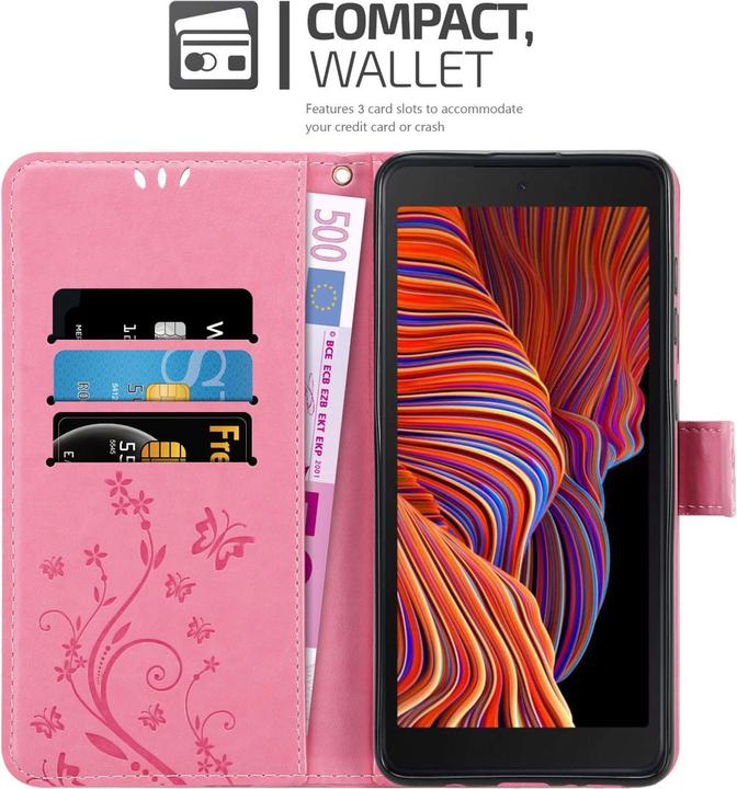 Produktbild Cadorabo Flower Book Hülle (Samsung Galaxy Xcover 5)