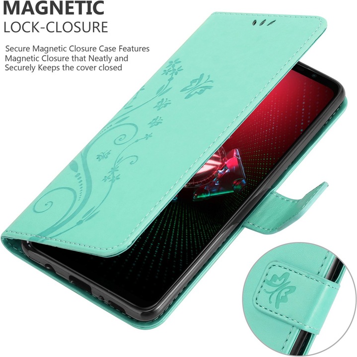 Actual product image Cadorabo Case Flower Book (Asus ROG Phone 5)