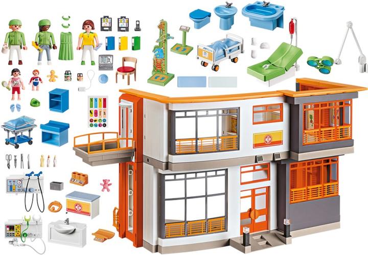 Produktbild Playmobil Kinderklinik mit Einrichtung (6657, Playmobil City Life)
