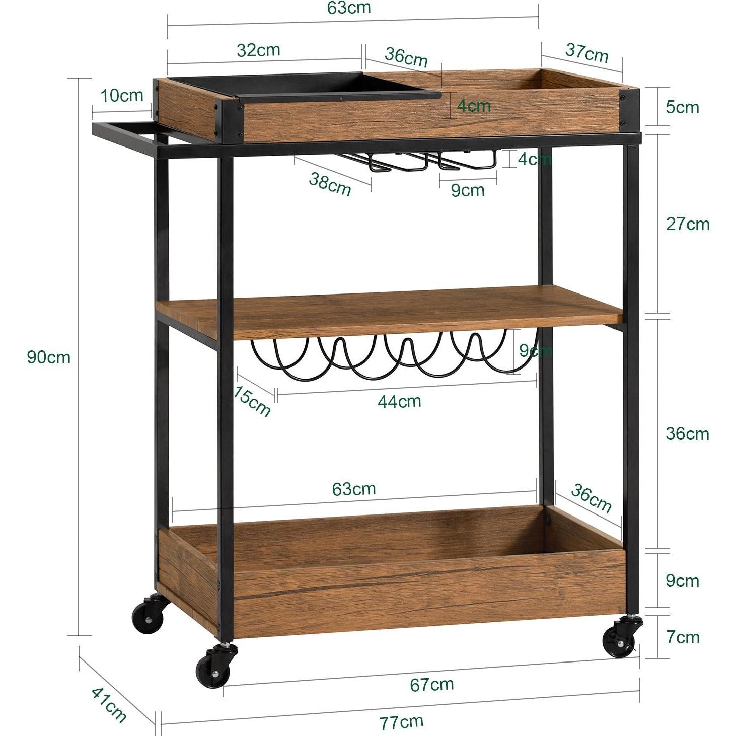 Thumbnail - SoBuy, Servierwagen, Servierwagen